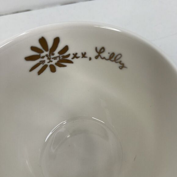 Lilly Pulitzer 12 oz Tea Coffee Cup Blue Floral with Gold Handle - Picture 5 of 10